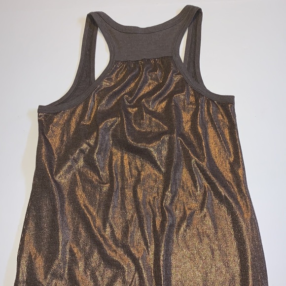 Grip Vintage Metallic Copper Racer Back Top - Women’s Size XS - Picture 4 of 8